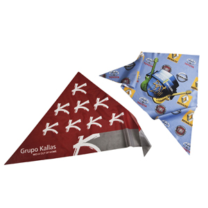 Bandana com gravação personalizada em tecido Duralon®.