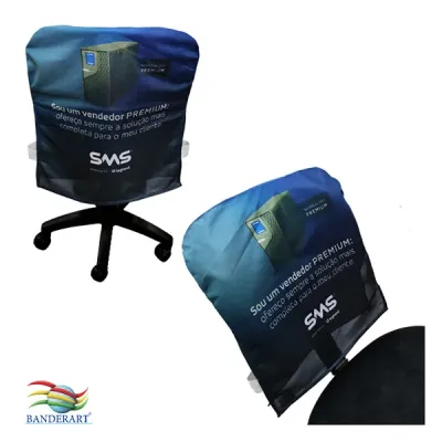 Capa para cadeira confeccionada em tecido Duralon 100% poliéster