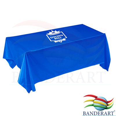 Toalha de mesa promocional, confeccionada no tecido duralon® 100% poliéster, estampa digital em alta resolução