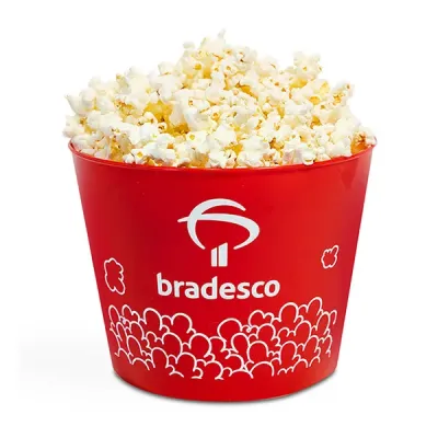 Balde de Pipoca Vermelho
