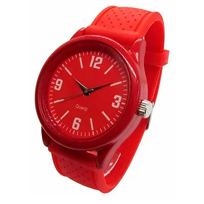 Relógio de pulso promocional cor vermelha LARC233