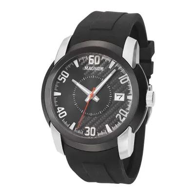 Relógio Magnum com pulseira de silicone