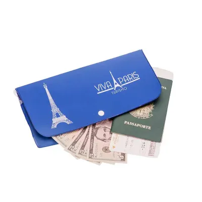 Porta-voucher personalizada com acabamento em solda eletrônica