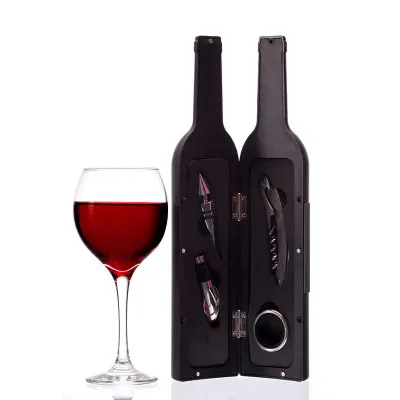 Kit Vinho Garrafa com 4 peças