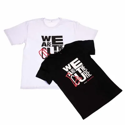 Camiseta básica com impressão em silk na frente