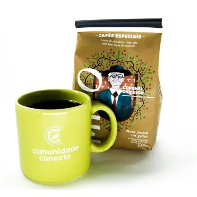 Canecas de porcelana verde