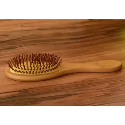 Escova de bambu para cabelo