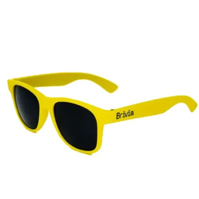 Óculos de sol amarelo personalizado
