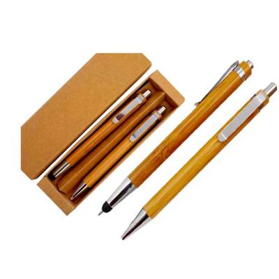 NTP Brindes - Kit caneta e lapiseira - bambu