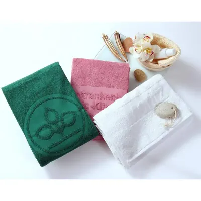 Toalhas de rosto com relevo