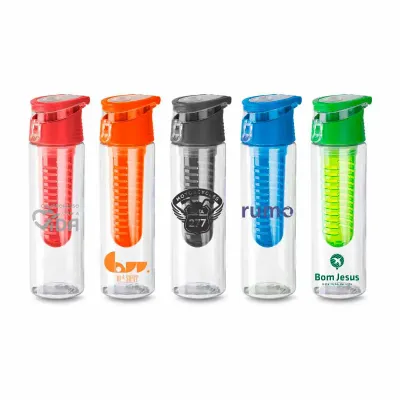 Squeeze corpo translúcido 700ml com detalhes coloridos