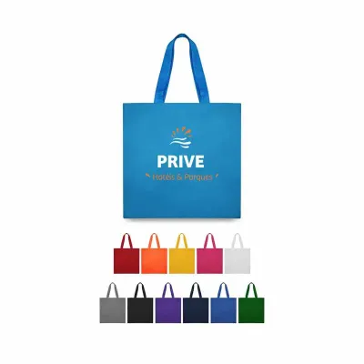 Sacola retornável disponível em diversas cores