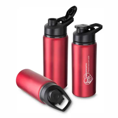 Squeeze em alumínio colorido e tampa preta