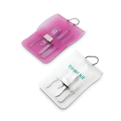 Kit manicure personalizado em bolsa de PVC