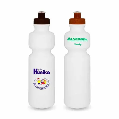 Squeeze Ecológico Fibra de Coco ou Madeira e Corpo Branco 750ml