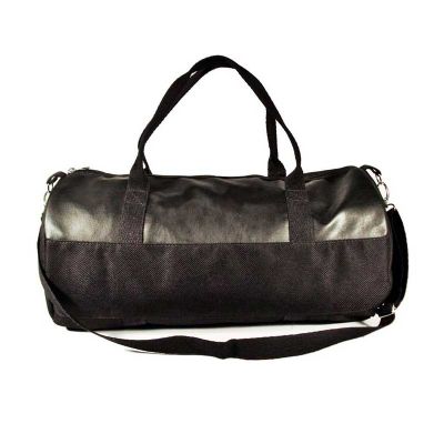 Bolsa de viagem personalizada com duas alças de mão e uma tira-colo em cadarço de algodão