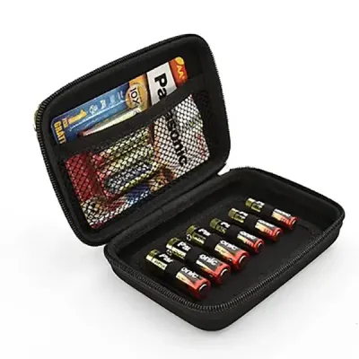 Case com Elástico e Bolso em Tela para Acomodar Pilhas - Panasonic