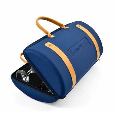 Maleta Porta Garrafa e Taças Termomoldada